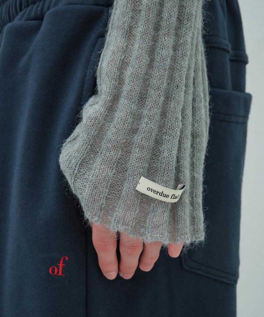 Obeodyupeulleeo Kid Mohair Flared Sleeve Knit_Grey