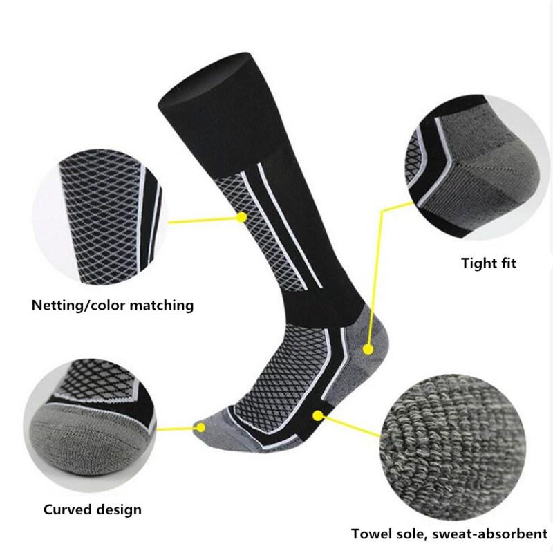 Unisex Winter Thermal Long Ski Snow Walking Hiking Sports Towel Socks