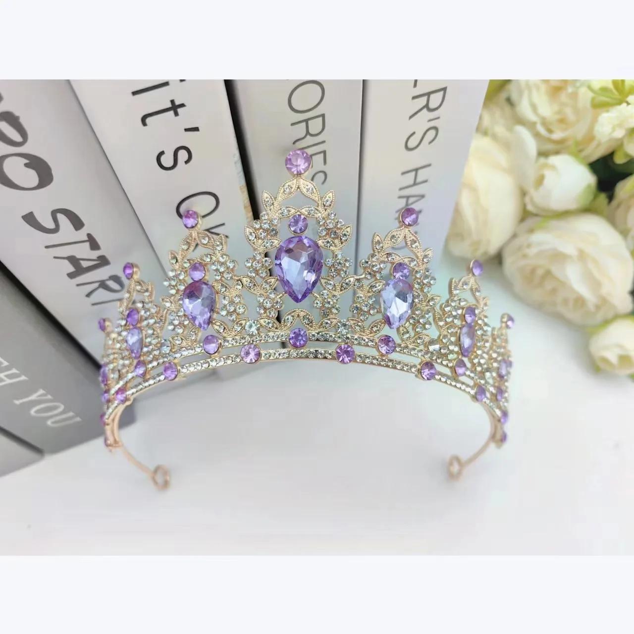 Photos - Other Jewellery Children's Princess Crown Crystal Tiara Girls Hair Accessories High-end Atmosphere Dance Performance Birthday Gift Crown whi