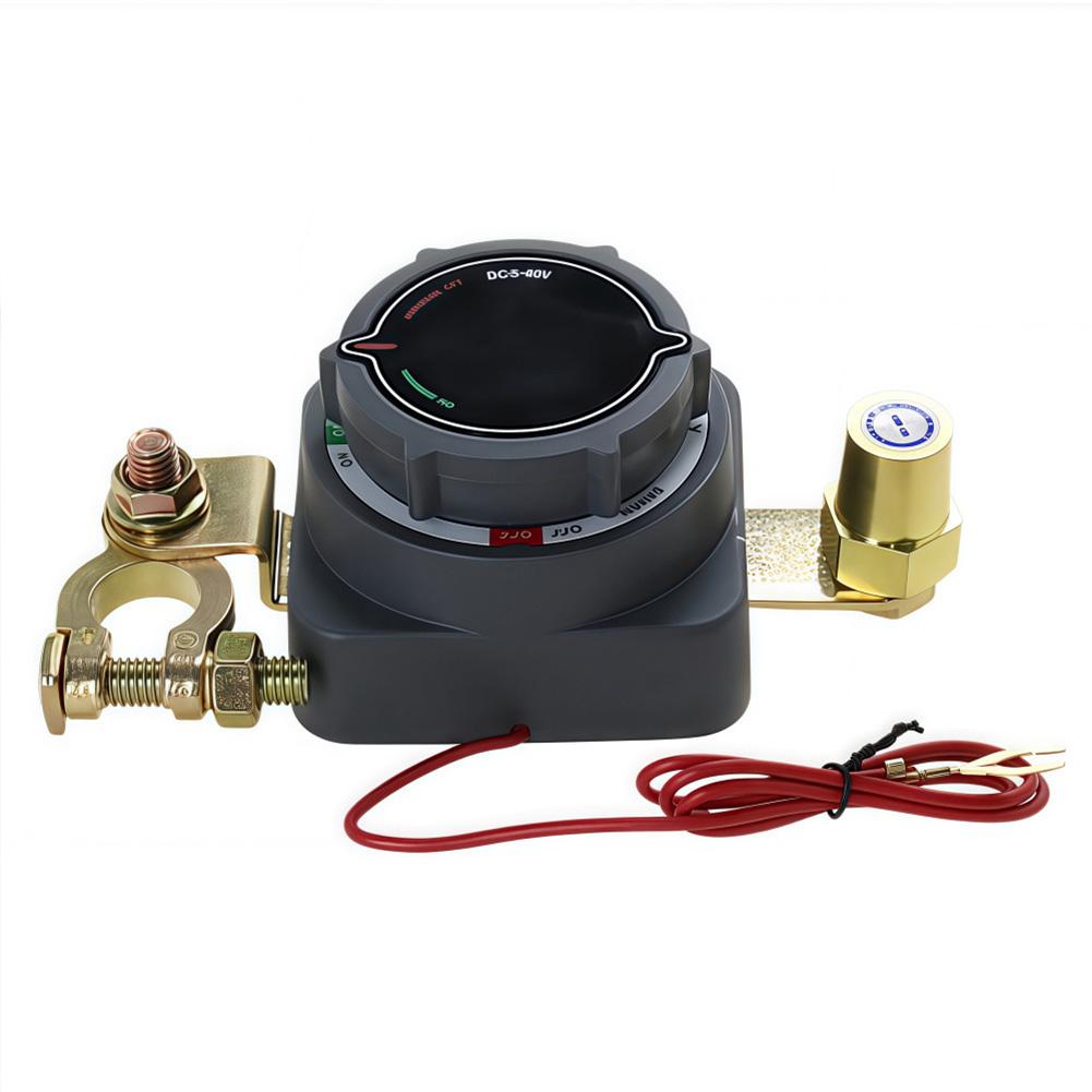 High Power Battery Disconnect Switch with Integrated Voltmeter for RV and Yacht Applications 300A 12V to 48V Compatible