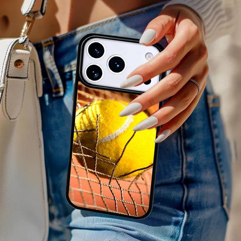 Tennis Ball Sport Phone Case For iPhone 17 Air 14 15 13 12 Max Cover For Apple 16e 11 Pro Max Plus Coque