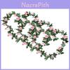 Stunning 2.4m Artificial Silk Rose Flower Ivy Vine Garland For Versatile Decoration