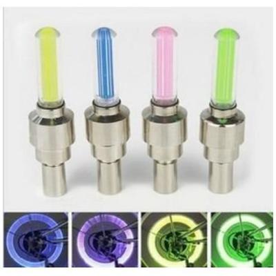 2 LED Luminous Valves Motorcycle Bicycle Car Green