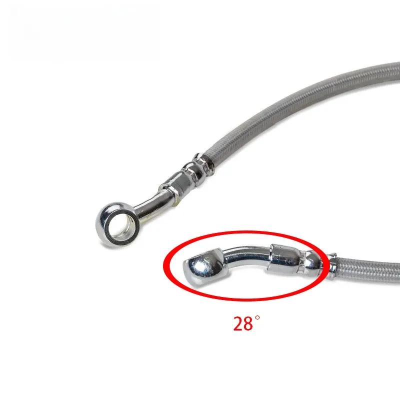 39-140cm Universal Motorcycle Stainless Steel Braided Brake Hose Line Aperture 10mm (M10) Latiguillo Freno Moto
