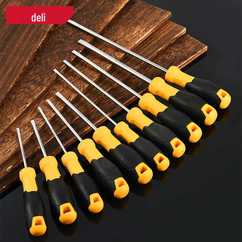 Deli Industrial Grade Slotted Screwdriver: Household Tool