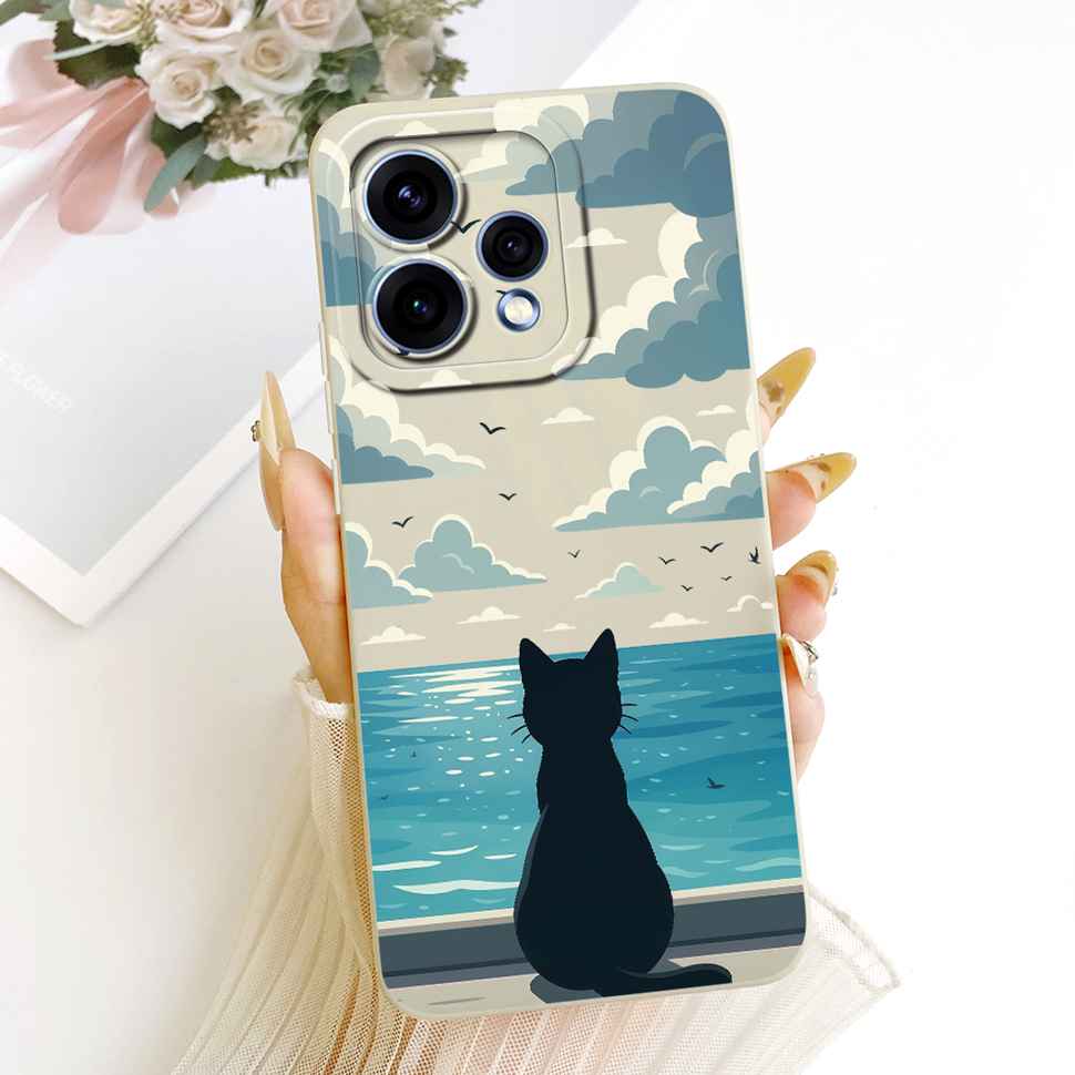 For Oppo Reno15 5G Case CPH2825 Stylish Simple Design Silicone Back Cover For Oppo Reno 15C Reno15c 5G Phone Cases Bumper