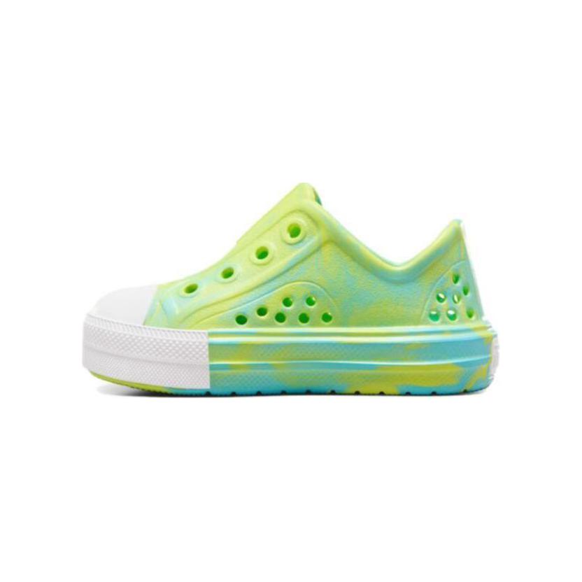 Converse Chuck Taylor All Star Play Lite CX Low TD Triple Cyan Slime Baby Sneakers Green Slime-Light White A07421C
