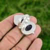 Gift For Her Natural Chevron Amethyst Promise Bird Adjustable Ring 925 Silver