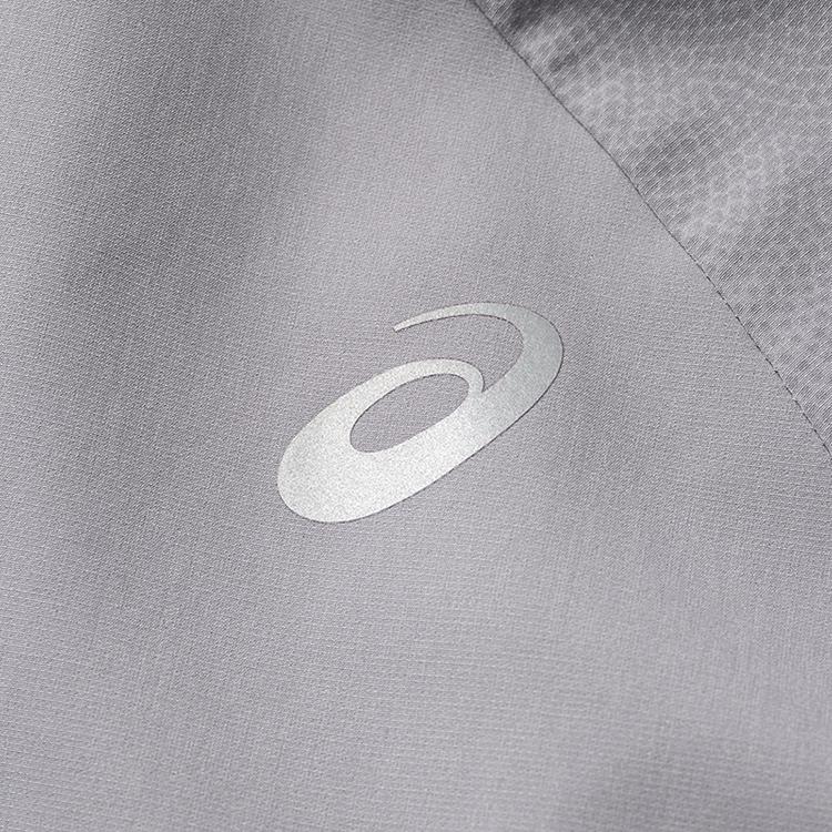 Asics Moisture Wicking Quick Dry Reflective Print Sports Hooded Running Jacket Men Jacket 2011D625-020