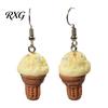 Smooth Surface Earrings 1 Pair Cute Ice Cream Dangle Earrings, Fun Imitation Food Drop Summer Jewelry Gifts for Women Girls Pendant