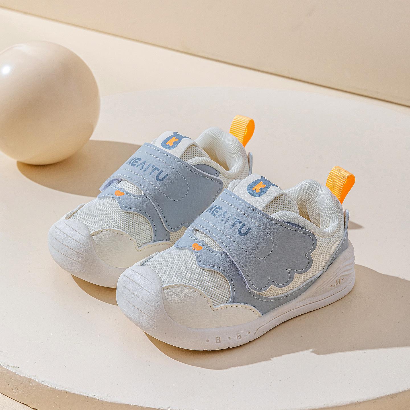 

2026 Spring Soft Sole Non-Slip Toddler Shoes for Baby Girls & Boys - Breathable, Comfortable Size 22, inner 15.5cm, foot 15cm сірий колір