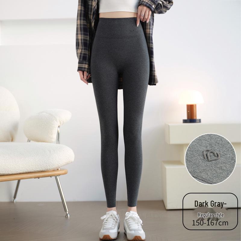 Women's High-Waisted Seamless Fleece-Lined Leggings – Perfect for Autumn & Winter with High Elasticity, Comfort & Versatility.