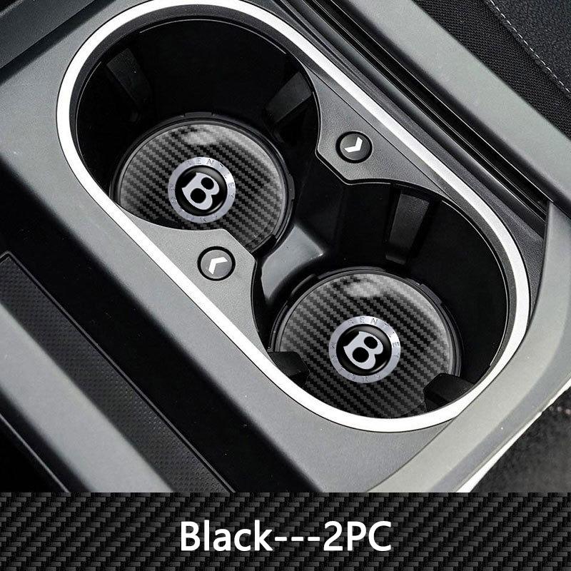 2PCS Fashion Car Coaster Holder Non-slip Water Cup Pad For Bentley Flying Spur Continental GT Bentayga Mulsanne Auto Accessories MYY1