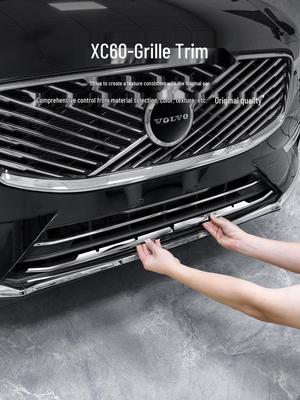 Stainless Steel Bright Strip for 2022-2026 Volvo XC60 Grille and Bumper