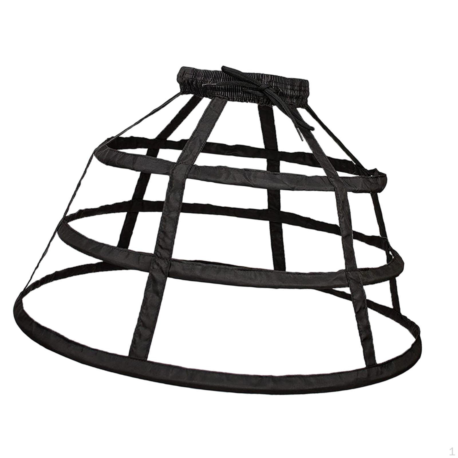 

- Crinoline, Crinoline with Bustle for Party Costumes чорний