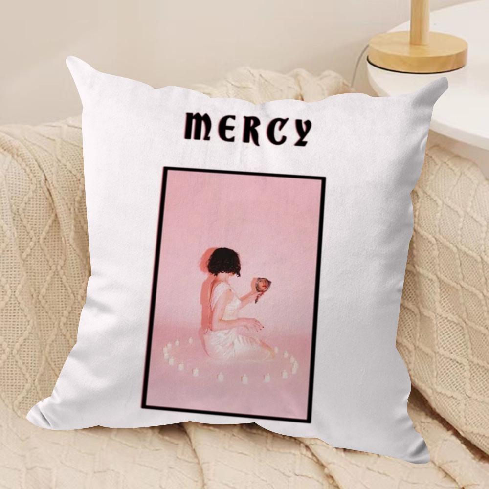 Band S-Sir Chloe Cushion Cover Soft Plush Fabric Double-Sided Printed Sofa Cushion Cover for All Seasons Home Decor Gift