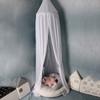 New Children's Solid Color Dreamy Hanging Mosquito Net Tent Summer Baby Chiffon Lightweight Breathable Bed Curtain