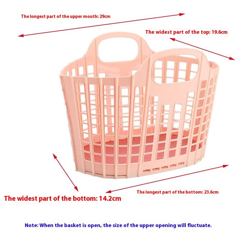 Foldable Laundry Hamper Portable Dirty Clothes Organizer Durable Laundry Basket For Home Bathroom
