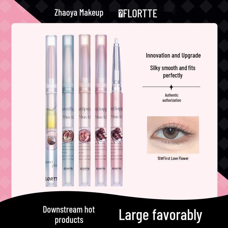 FLORTTE Pearl Shimmer Under-Eye Gel Pencil - Long-Lasting, Highlighting Eyeshadow Stick