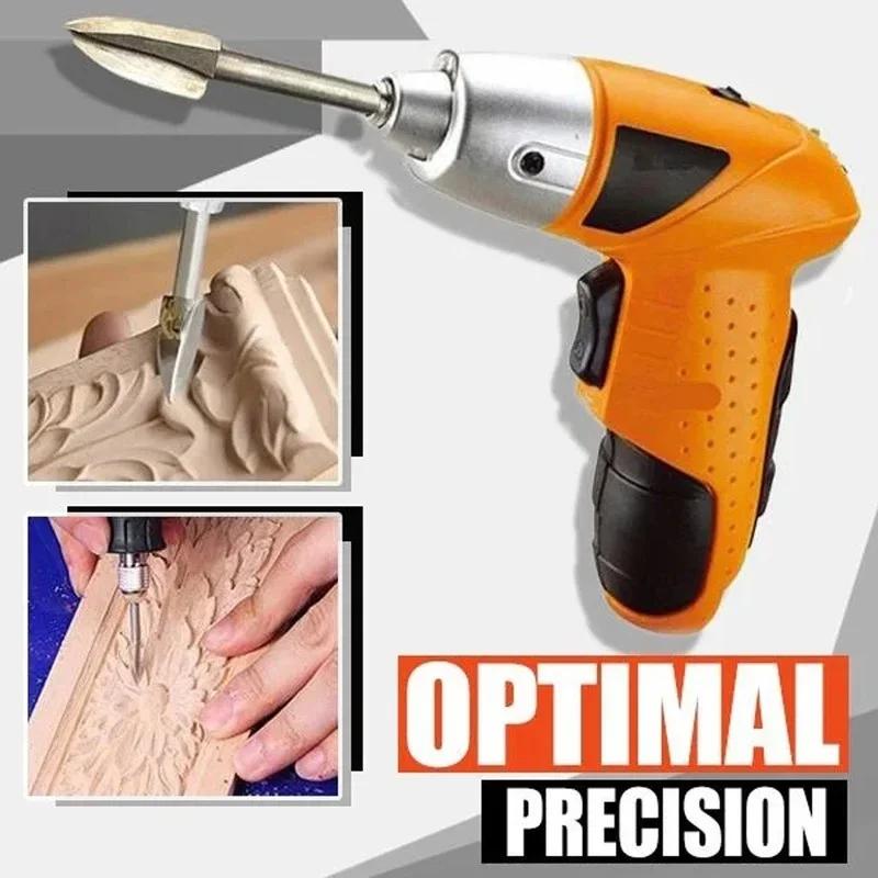 5 pcs/set New Wood Carving Set Carving Knife Tools Wood Carving Milling Cutter Set Woodworking Hand Tools Handmade Craft Parts