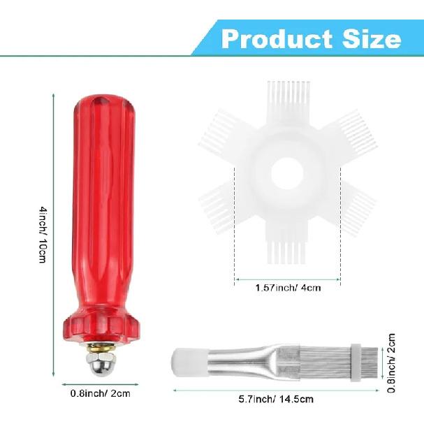 

5PCS Air Conditioner Condenser Fin Comb Set 3Pcs Fin Comb Condenser Fin Straightener 2Pcs Coil Cleaner Fin Comb