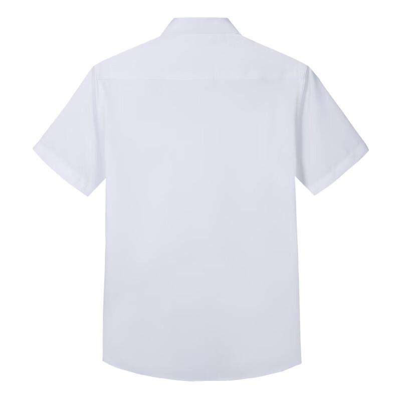 TRIES Men's Silk Blend Business Short Sleeve Shirt