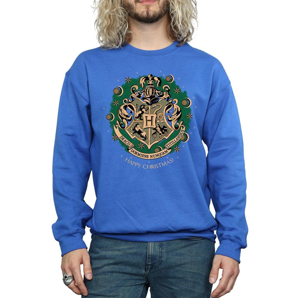 Harry Potter Mens Christmas Wreath Sweatshirt