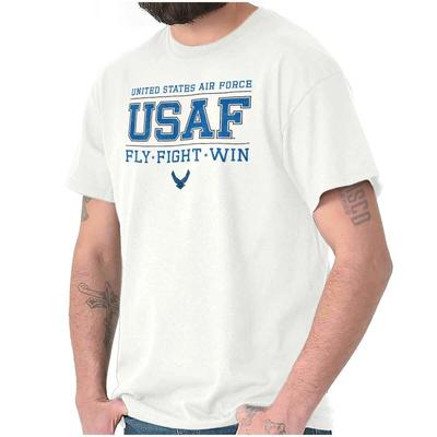 United States Air Force USAF Fly Fight Win Womens or Mens Crewneck T Shirt Tee