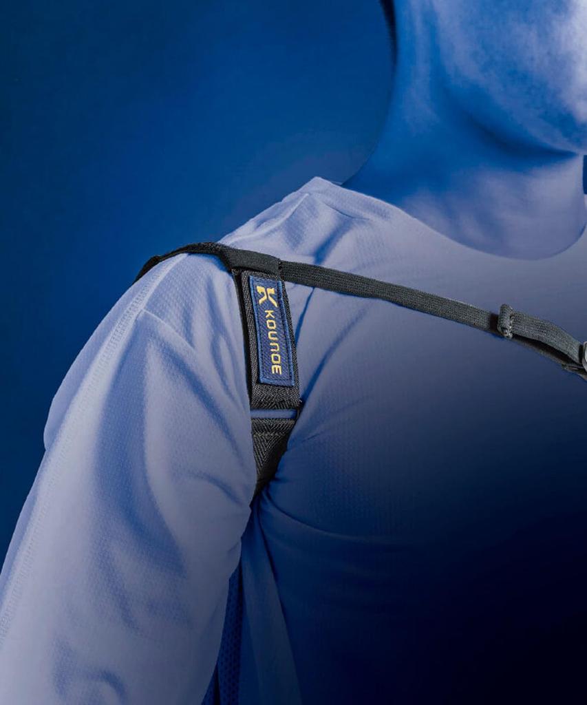 Kounoe Shoulder Support Corrective Kounoe Black KZ4SBL11U (KOUNOE) Belt, Support, Theory, (BK00), Large,