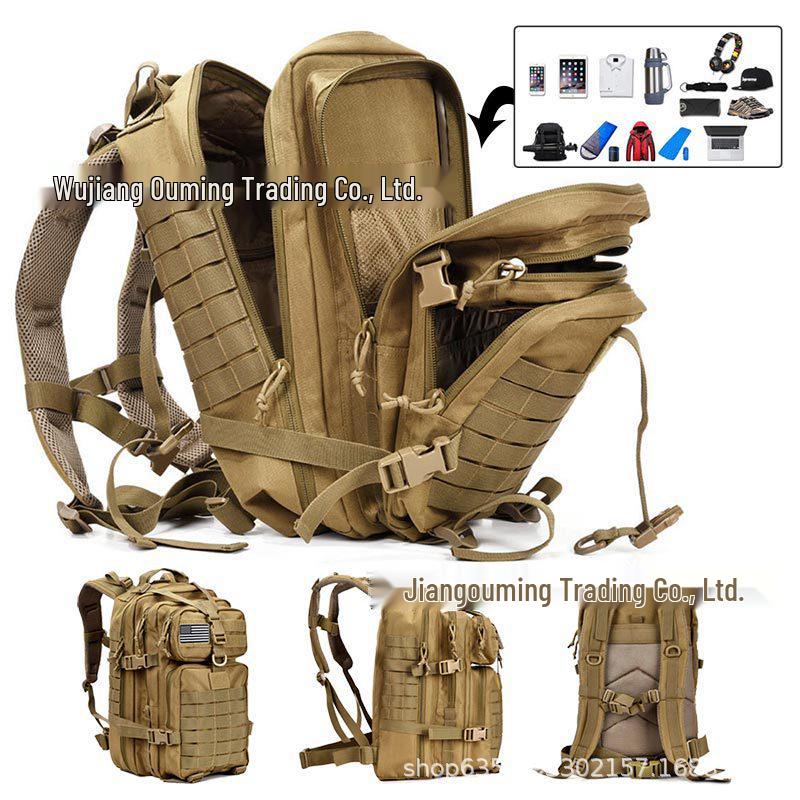 Tactical 3P Military Backpack - Large Capacity Assault Bag for Men