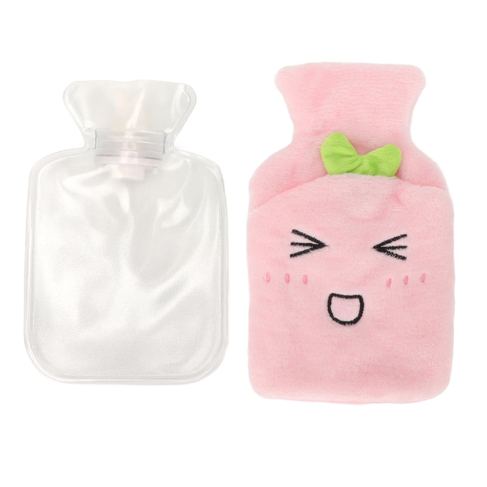

Hot Water Bottle Explosion Proof Detachable Plush Cover Prevent Scald Hot Water Bag