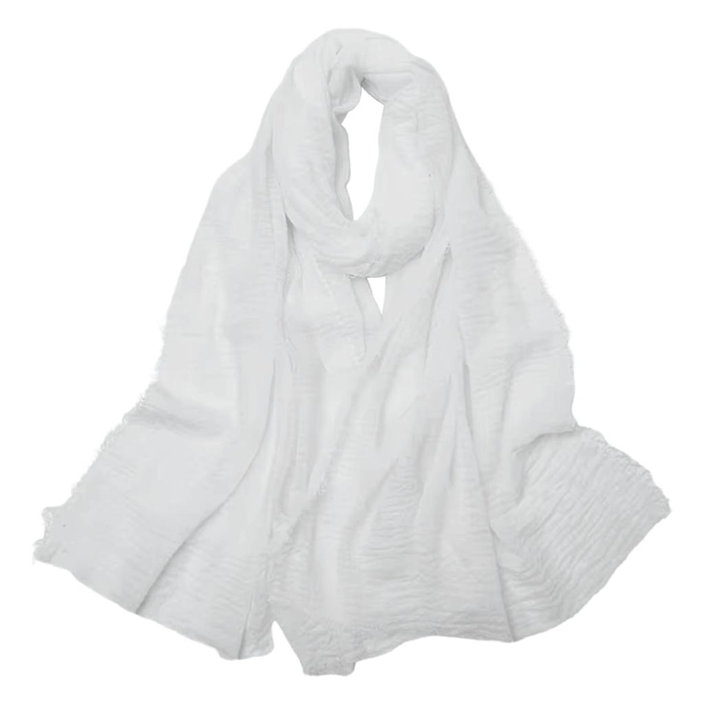 Light Gray Women' Scarf 180X85 - Smooth, Light, Elegant for Spring and Autumn