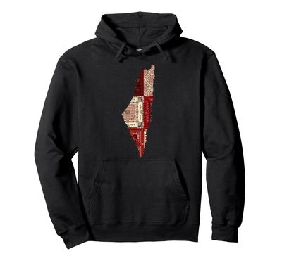 Palestine Freedom Hoodie with Arabic Gaza Flag