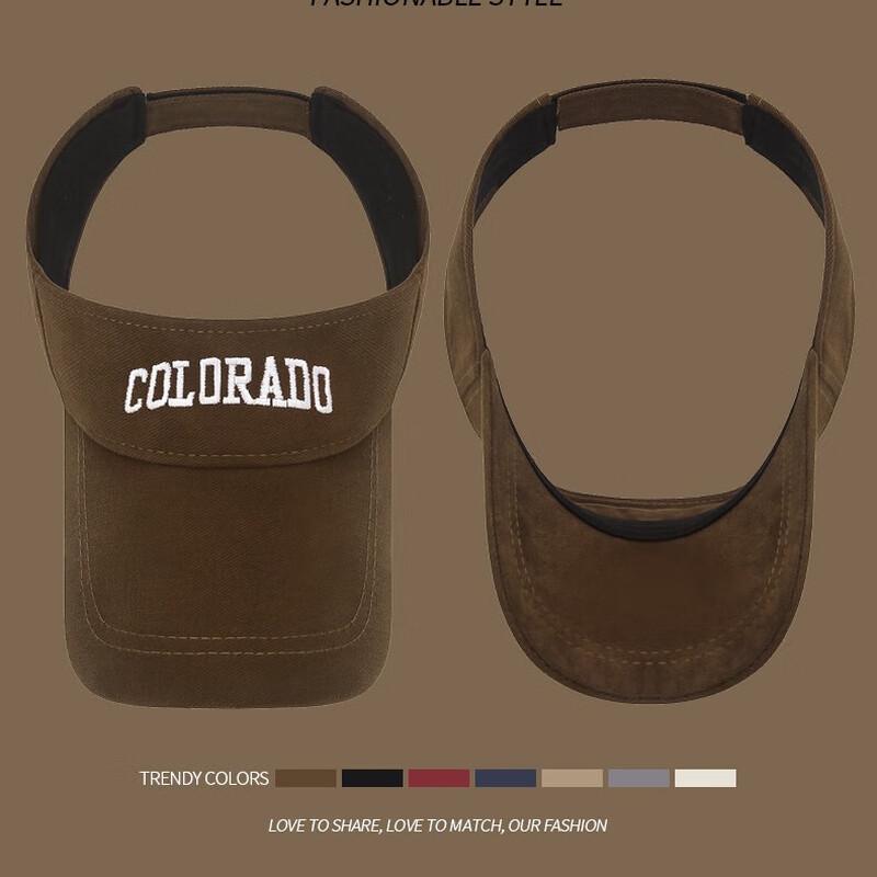COLO Letter Embroidered Brushed Visor Hat