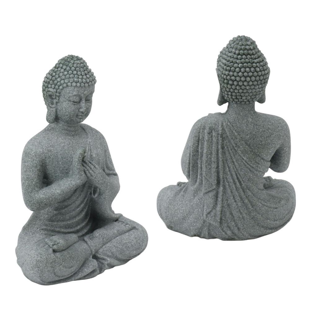 Green Sandstone Green Sandstone Buddha Tabletop Statue Courtyard Landscape Ornament