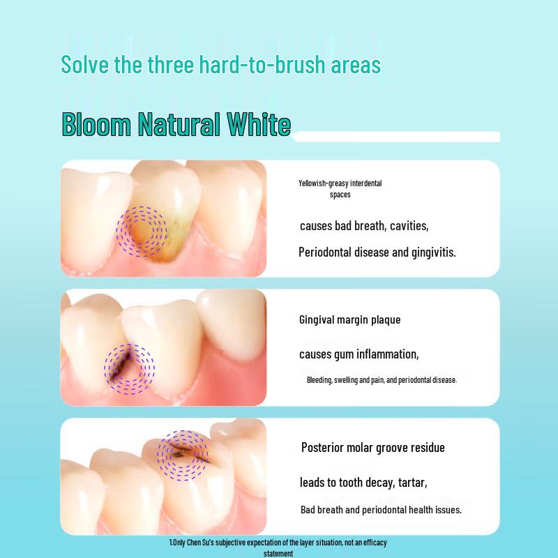 Ebisu White Teeth Small Wide Head Spiral Toothbrush (2-Pack)