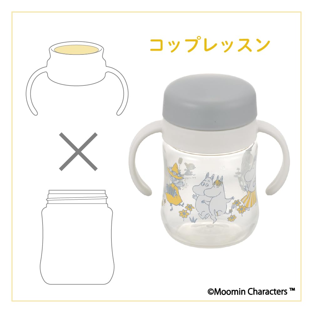 Richell Moomin Baby Try Mug Set 5 months Step-Up SD, 200ml,