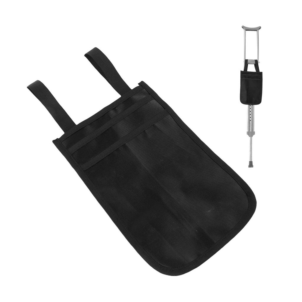 Crutch Bag Oxford Cloth Portable Walking Aid Underarm Pouch for Keys Phone Wallet and  