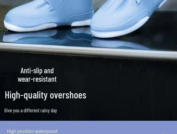 Waterproof Non-Slip Silicone Shoe Covers for Men & Women - Durable and Thickened for Outdoor Rainy Days