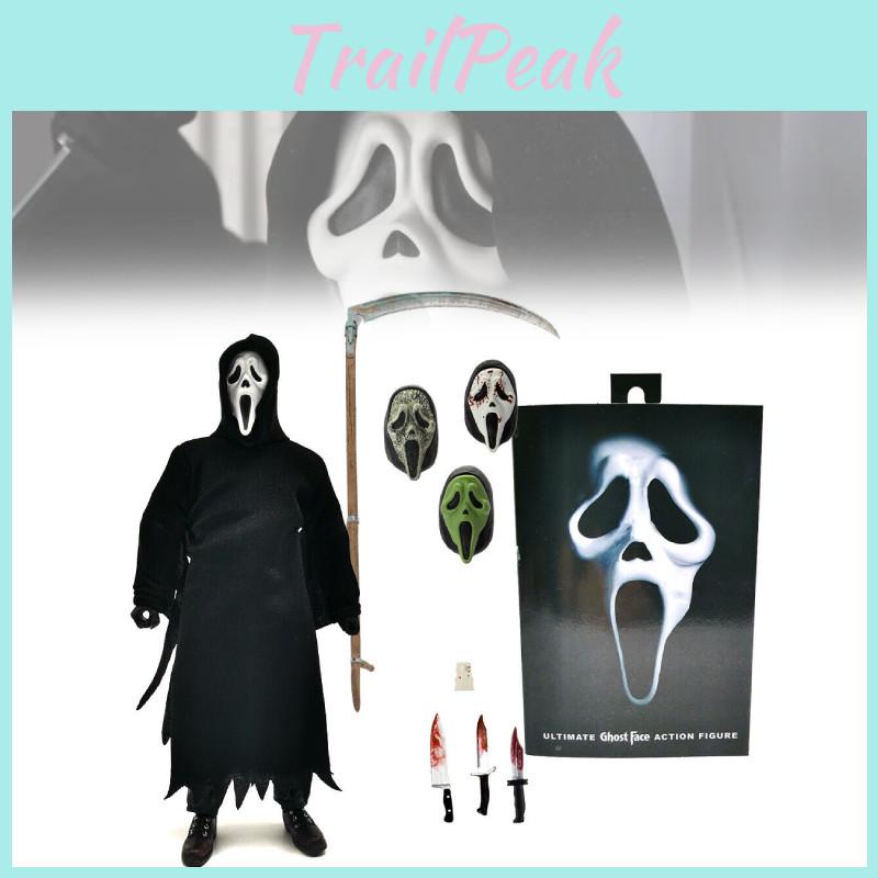 Neca Scream Ghostface Killer Edição Deluxe Figura de Ação Modelo Colecionável de 7 Polegadas
