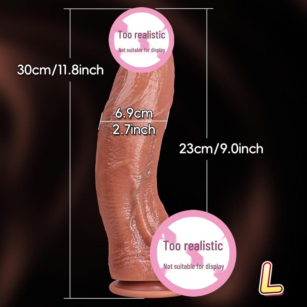 Silikon Gebogener Dildo Weiches Fleisch Erwachsenenspielzeug für Frauen