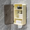 Plastic Cosmetic Storage Box Large Capacity Makeup Storage Holder Extractable Tissue Box  Kitchen