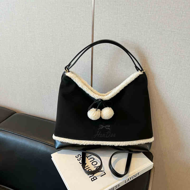 Retro matte bag for women autumn winter large capacity arc one shoulder bags ladies patchwork letter crossbody bag