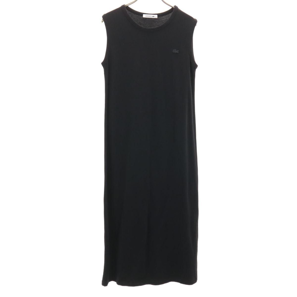

LACOSTE made in Japan No sleeve one piece 38 black Women Used