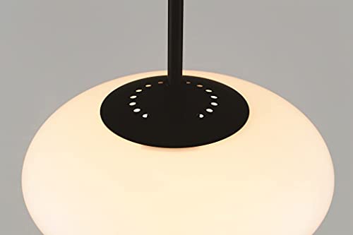 Interform Fatima 1 Pendant Light LT-4041 (Bulb not included, sold separately) Glass, White, Black, Single Light