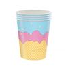 20pcs Summer Ice Cream Paper Tray Party Tissues Tablecloths Banners Decorative Items Cartoon Car Birthday Party Decorations