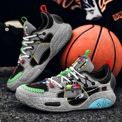 Retro Splicing Men's Basketball Shoes High-quality Professional Sports Running Shoes Men Outdoor Basket Shoes Men Street Sneaker