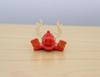 Glass Square May Doll Boy's Festival Gold Leaf Kabuto Red Large