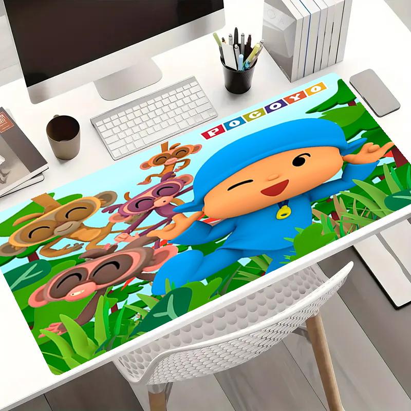 Pocoyo Theme Mouse Pad, Non Slip Rubber Base, Multifunctional Office & Home Decor, Perfect for Workspace Personalization.