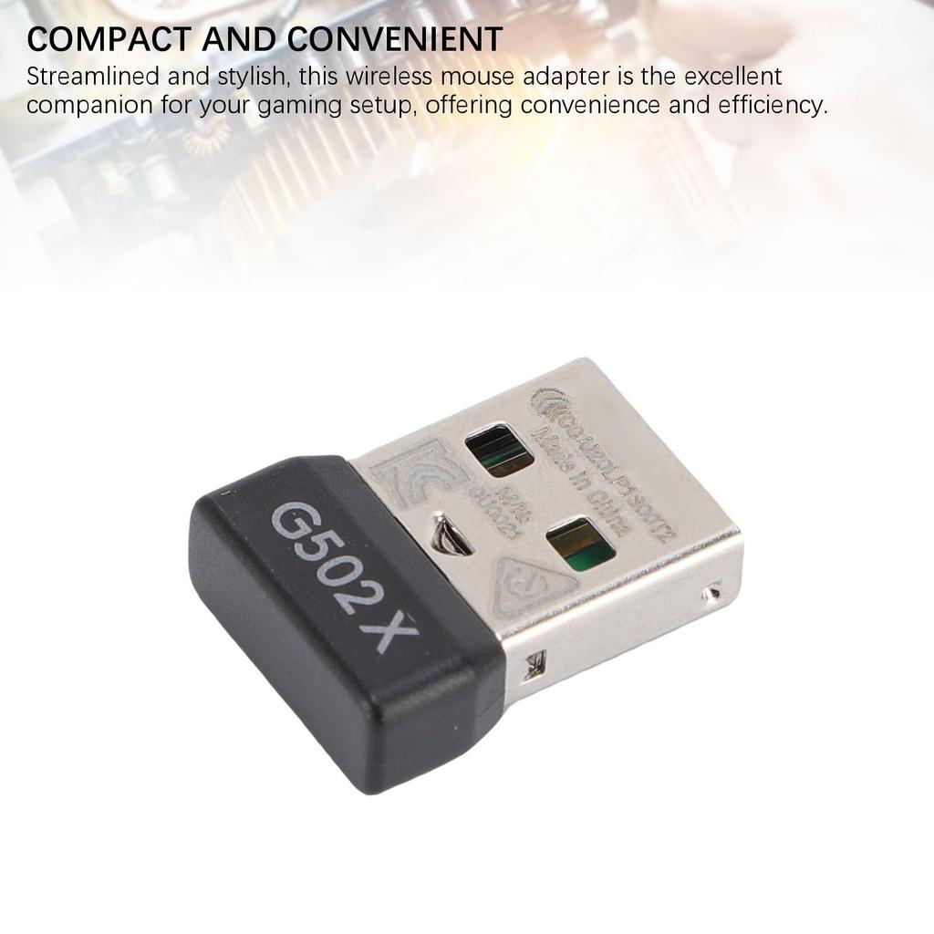 USB Dongle Mouse Receiver Stable Connection Compact Portable USB Mouse Adapter for Wireless Gaming Mouse